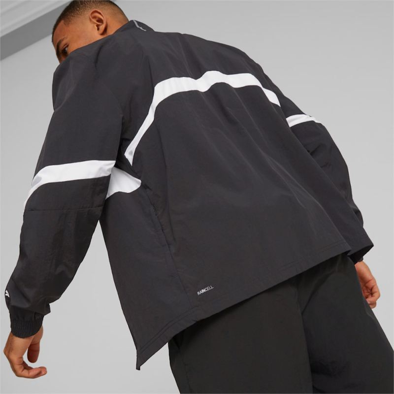 Puma | Men's Clyde Basketball Jacket 2.0 - Black-White