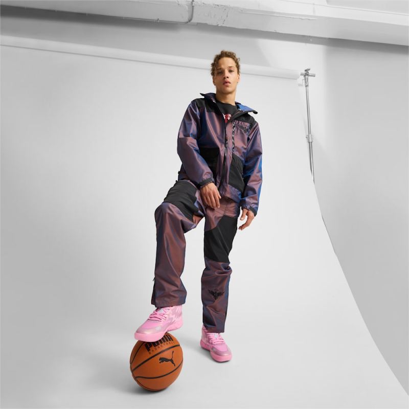 Puma | Men's x LAMELO BALL IRIDESCENT Woven Basketball Jacket - Ultraviolet