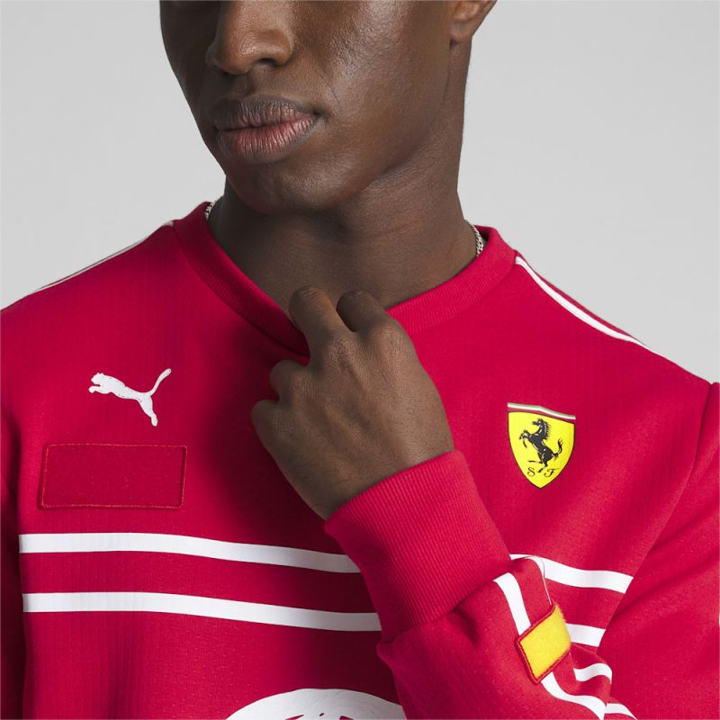 Puma | Men's SCUDERIA FERRARI x JOSHUA VIDES Mesh Shirt - Rosso Corsa