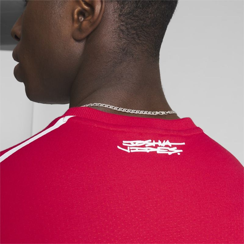 Puma | Men's SCUDERIA FERRARI x JOSHUA VIDES Mesh Shirt - Rosso Corsa