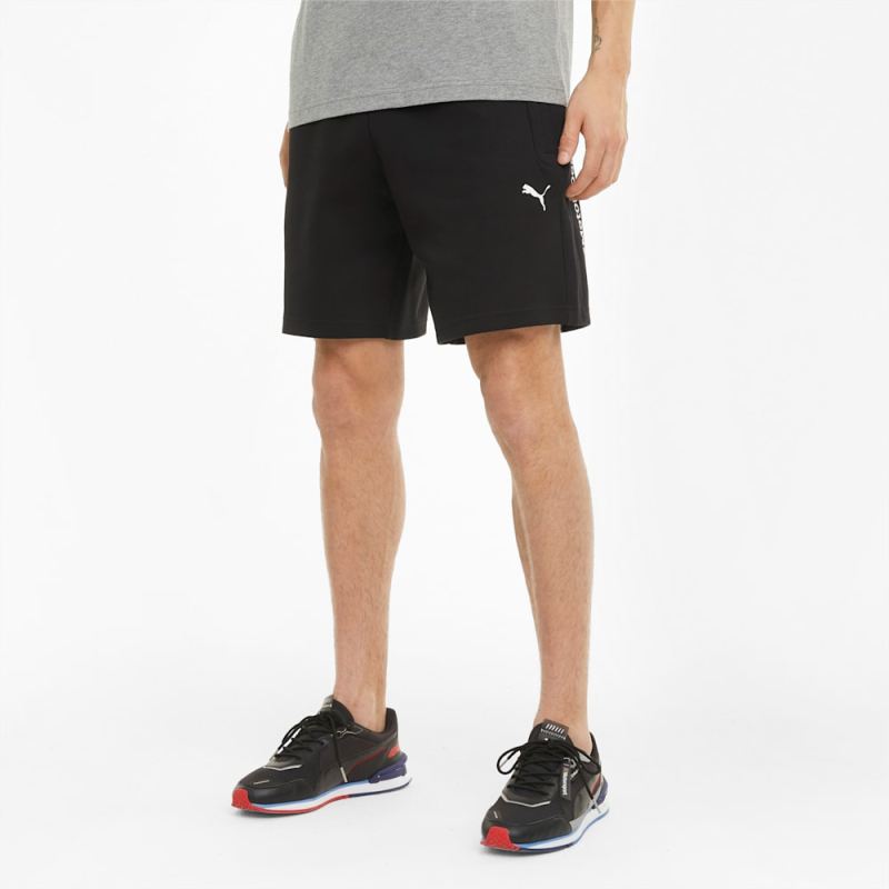 Puma | Men's BMW M Motorsport Sweat Shorts - Black - Click Image to Close