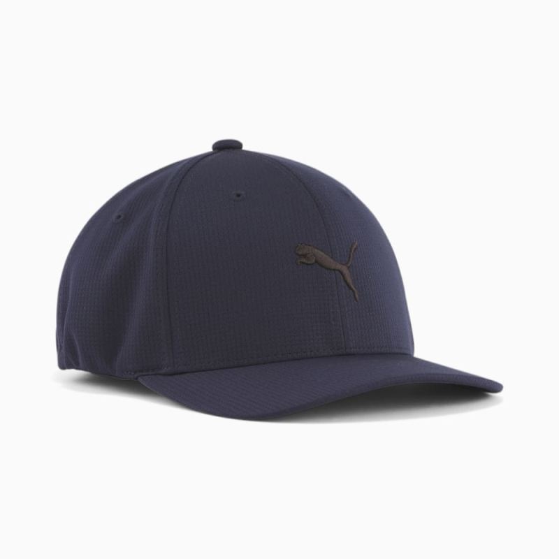 Puma | Men's Hudson Flexfit Cap - NAVY - Click Image to Close