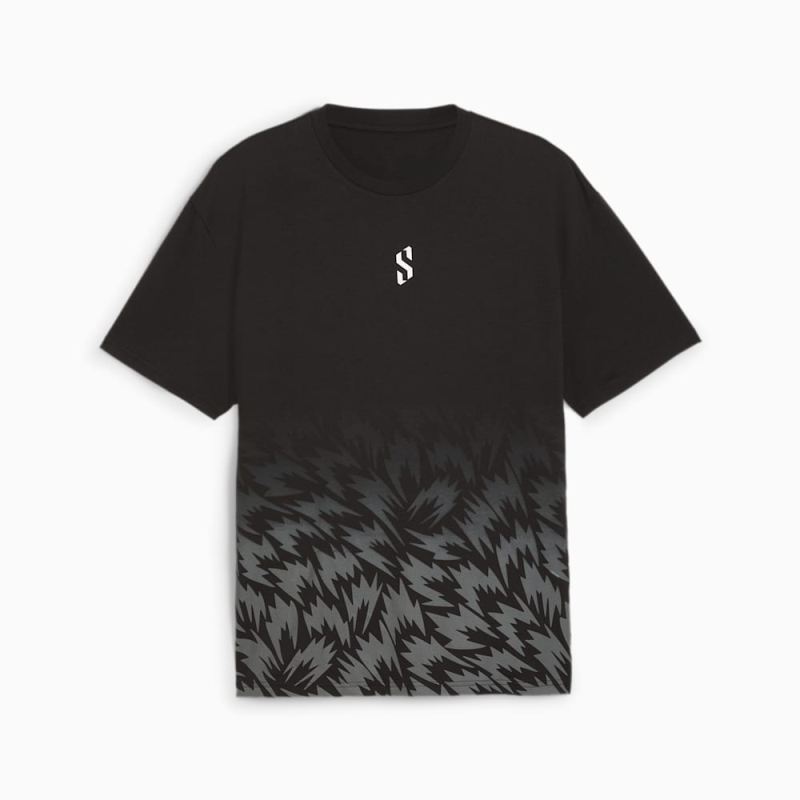 Puma | Men's Scoot x Northern Lights Tee II - Black-AOP