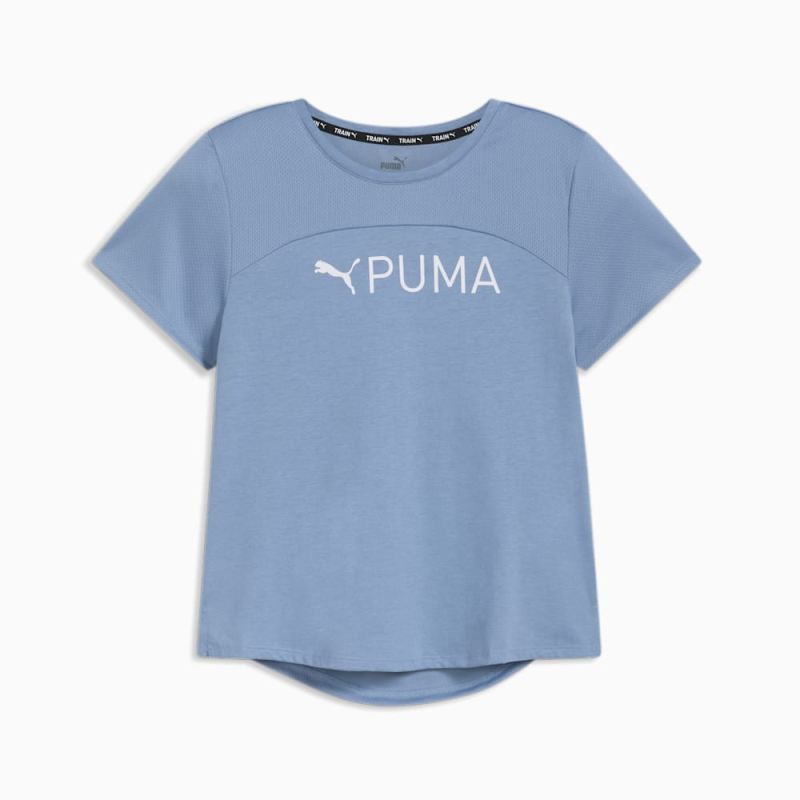 Puma | Women's FIT Ultrabreathe Training Tee - Zen Blue - Click Image to Close