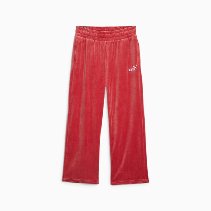 Puma | Women's Essentials Elevated Straight Leg Pants - Astro Red