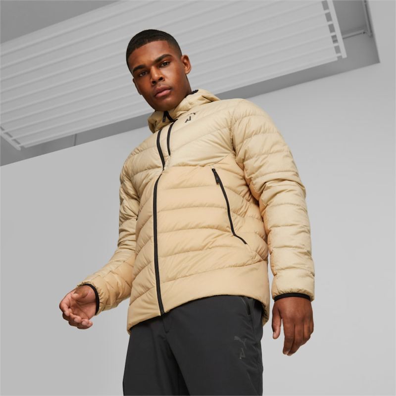 Puma | Men's SEASONS Down Jacket - Sand Dune - Click Image to Close