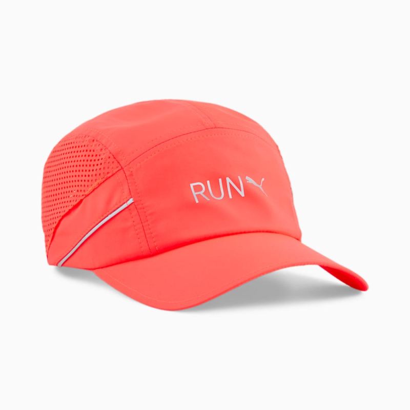 Puma | Men's Lightweight Running Hat - Fire Orchid - Click Image to Close