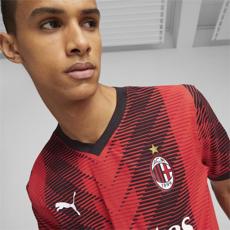 Puma | Men's AC Milan 23/24 Home Authentic Jersey - For All Time Red-Black