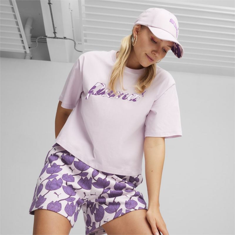 Puma | Women's ESS+ Blossom Baseball Cap - Grape Mist