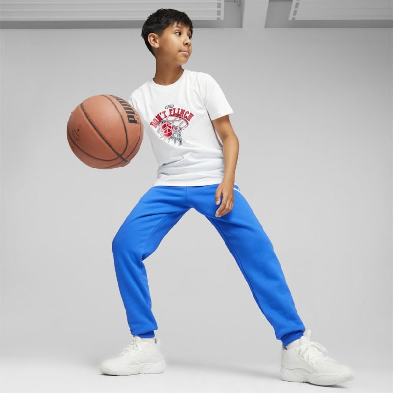 Puma | Boys Basketball Big Kids Graphic Tee - White