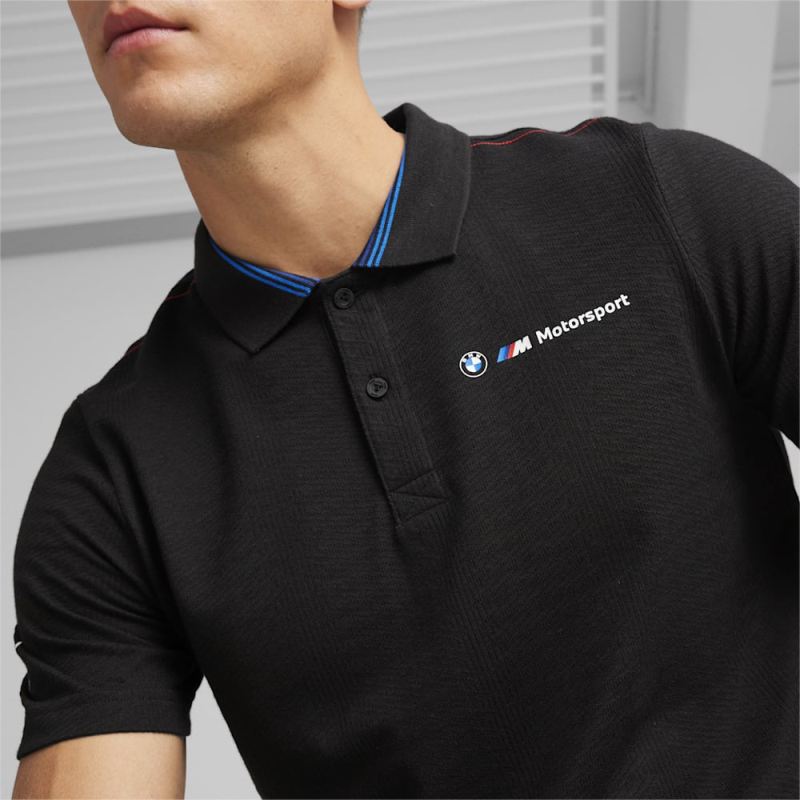 Puma | Men's BMW M Motorsport Jacquard Polo - Black