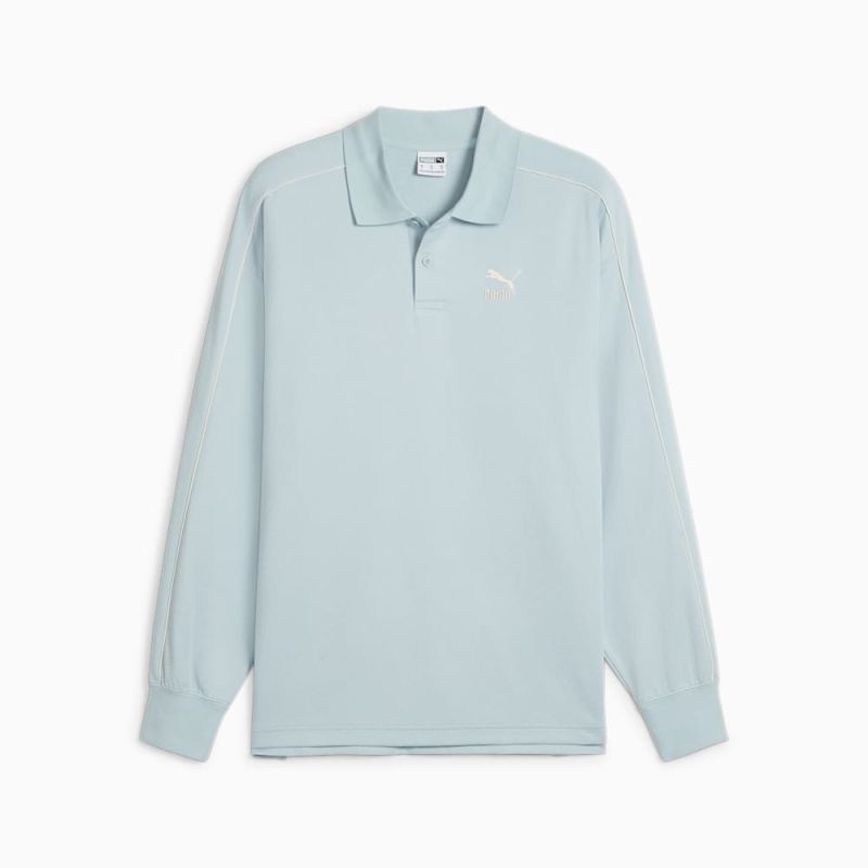 Puma | Men's T7 Polo Sweatshirt - Turquoise Surf