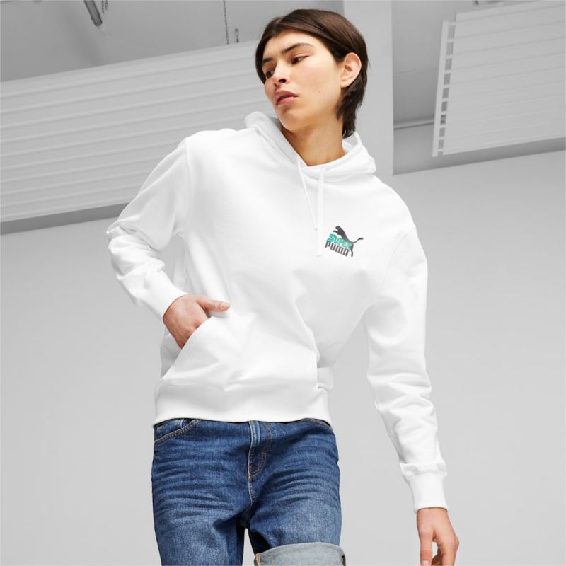 Puma | Men's Classics Super Puma | Men's Hoodie - White