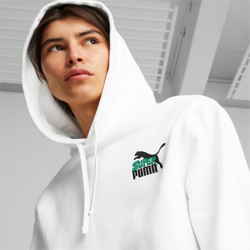 Puma | Men's Classics Super Puma | Men's Hoodie - White