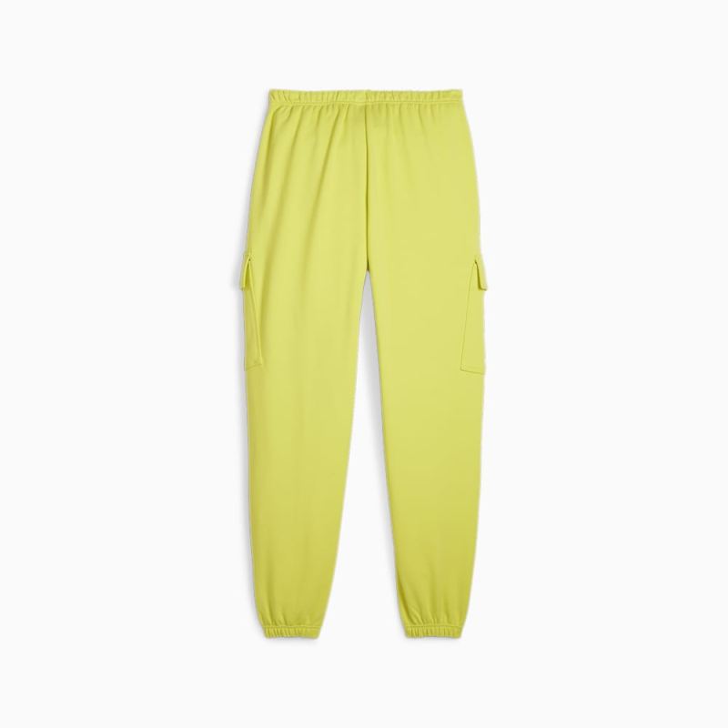 Puma | Women's DARE TO Relaxed Sweatpants - Lime Sheen