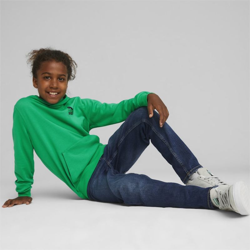 Puma | Boys Classics SUPER Puma | Boys Hoodie - Grassy Green