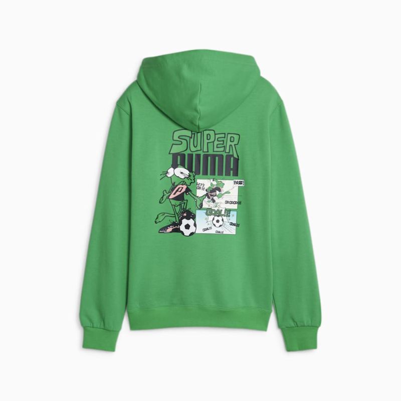 Puma | Boys Classics SUPER Puma | Boys Hoodie - Grassy Green