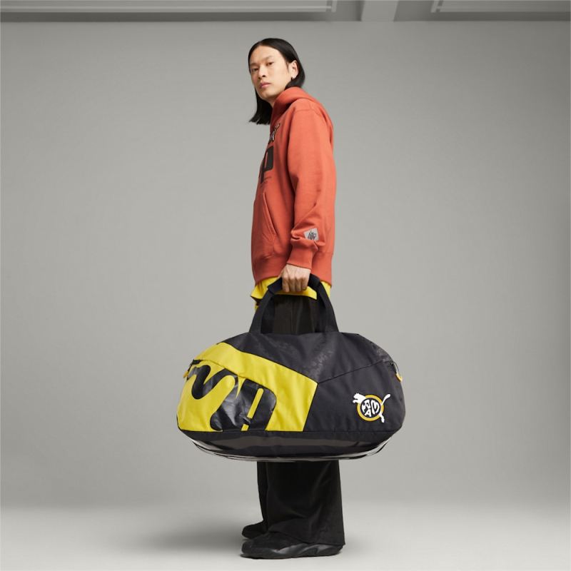 Puma | Men's x PERKS AND MINI Duffle Bag - Black-Fresh Pear-TBD