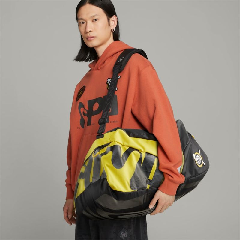 Puma | Men's x PERKS AND MINI Duffle Bag - Black-Fresh Pear-TBD