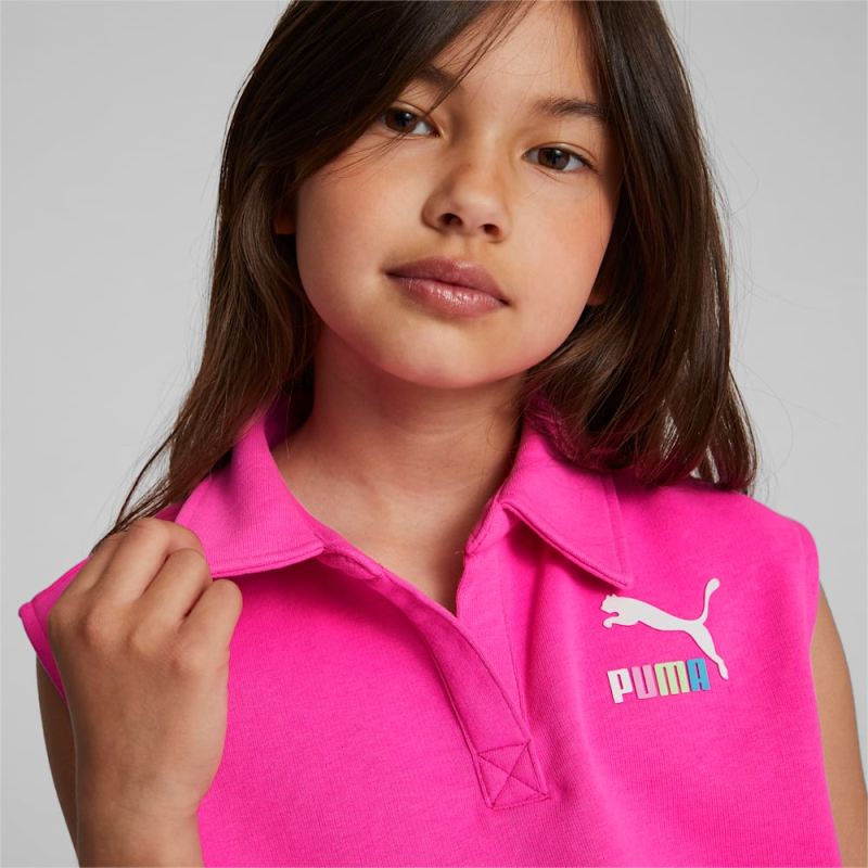 Puma | Girls Brighter Days Pack French Terry Big Kids Sleeveless Tee - RAVISH