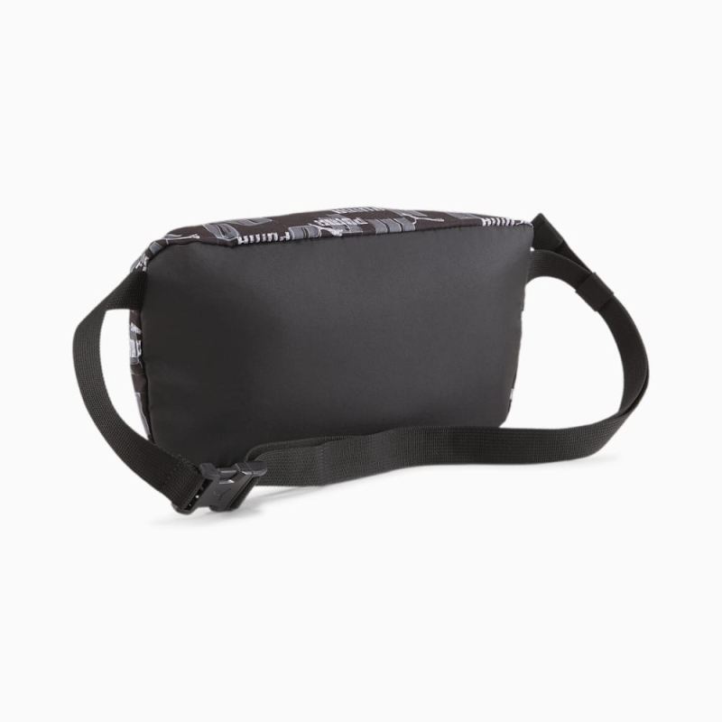 Puma | Women's Academy Waist Bag - Black-Logo AOP