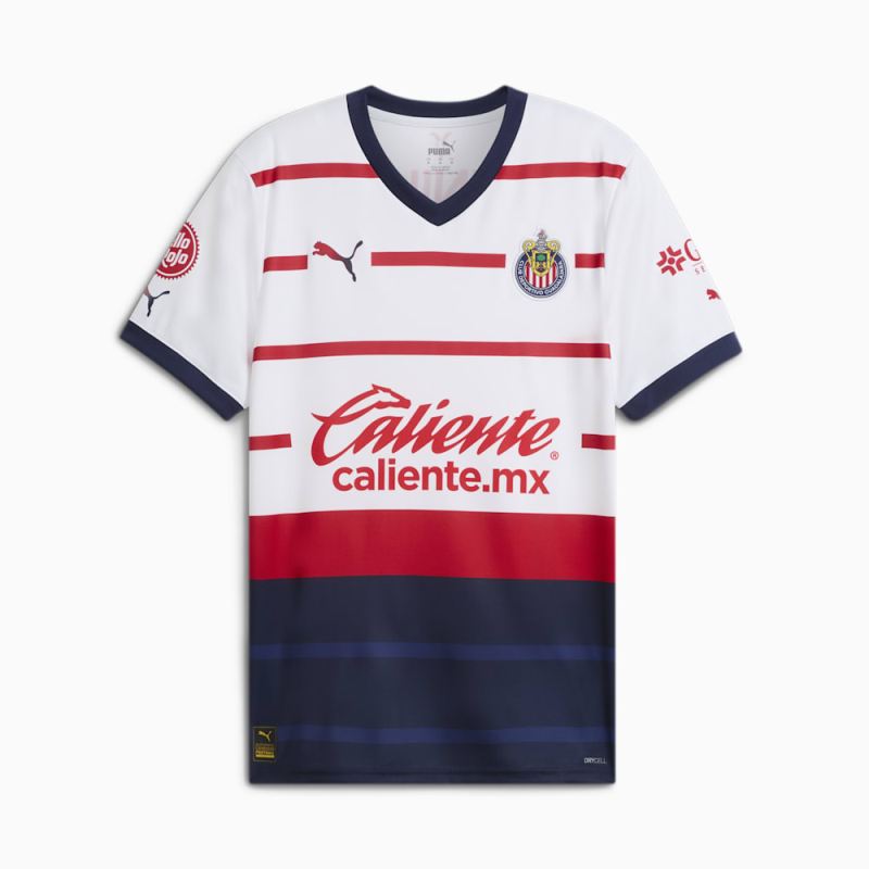 Puma | Men's Chivas 23-24 Away Soccer Replica Shirt - White