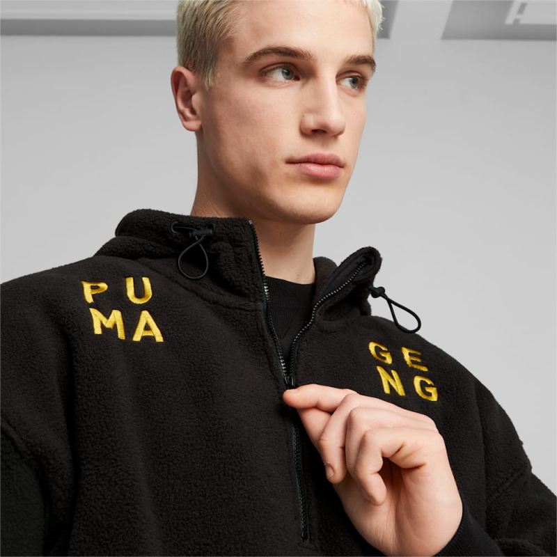 Puma | Men's Gen.G Esports Half-Zip Fleece Pullover - Black