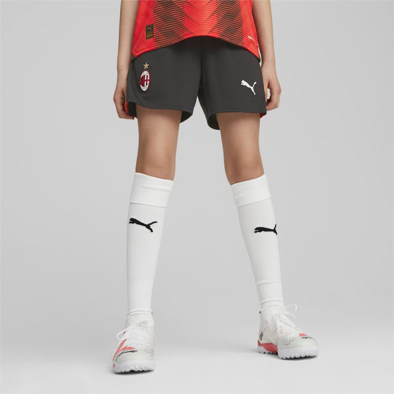 Puma | Boys AC Milan Big Kids Soccer Shorts - Black-For All Time Red