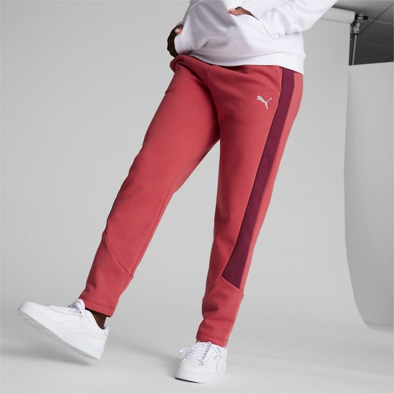 Puma | Women's EVOSTRIPE Winterized Pants - Astro Red - Click Image to Close