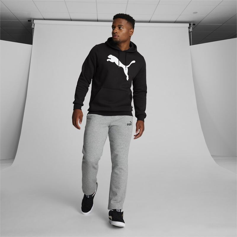 Puma | Men's Big Cat Logo Hoodie - Black