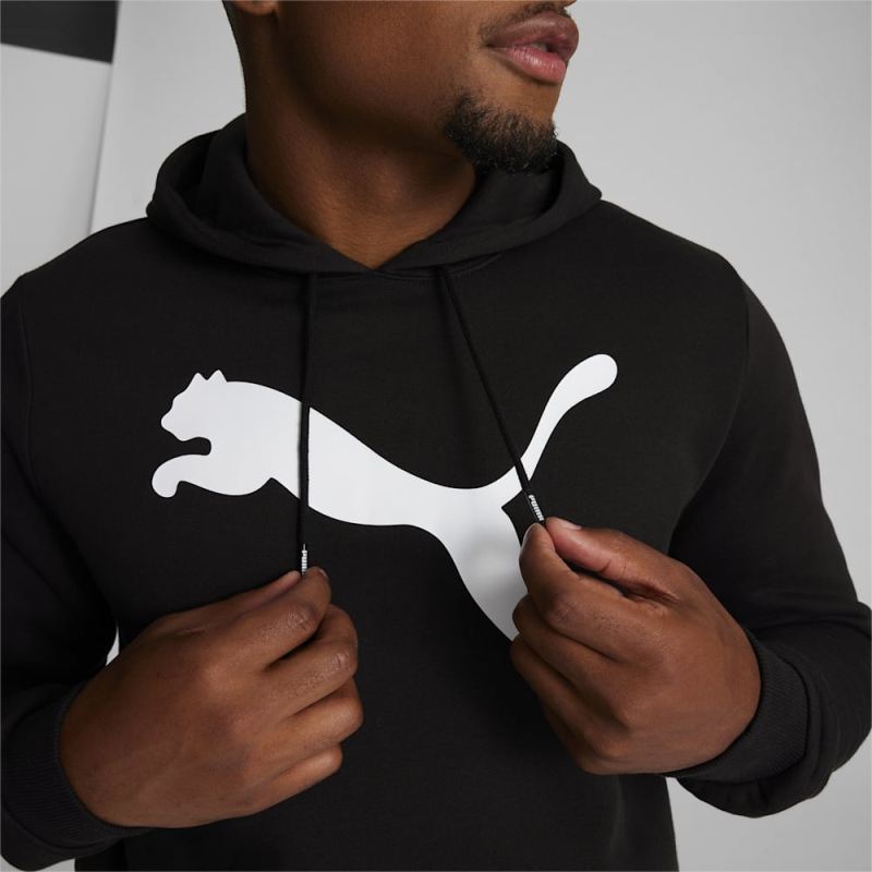 Puma | Men's Big Cat Logo Hoodie - Black