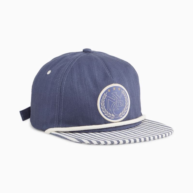 Puma | Women's x RHUIGI Flat Brim Cap - Inky Blue