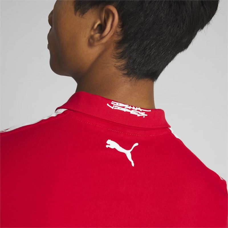 Puma | Men's SCUDERIA FERRARI x JOSHUA VIDES Motorsport Replica Polo - Rosso Corsa