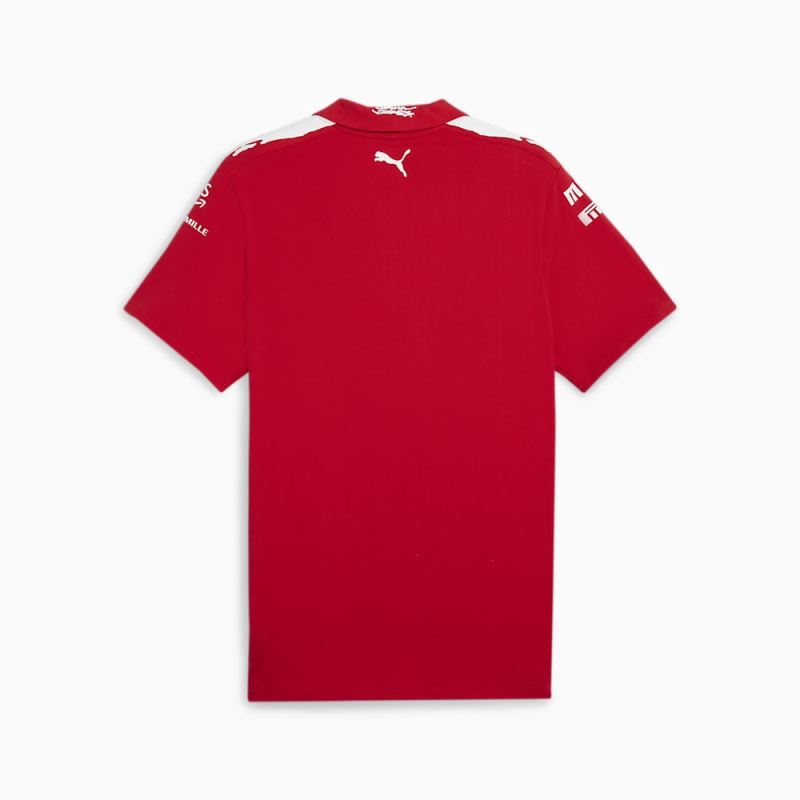 Puma | Men's SCUDERIA FERRARI x JOSHUA VIDES Motorsport Replica Polo - Rosso Corsa