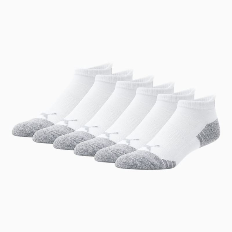 Puma | Men's Half-Terry Low Cut Socks [3 Pairs] - WHITE / MULTI