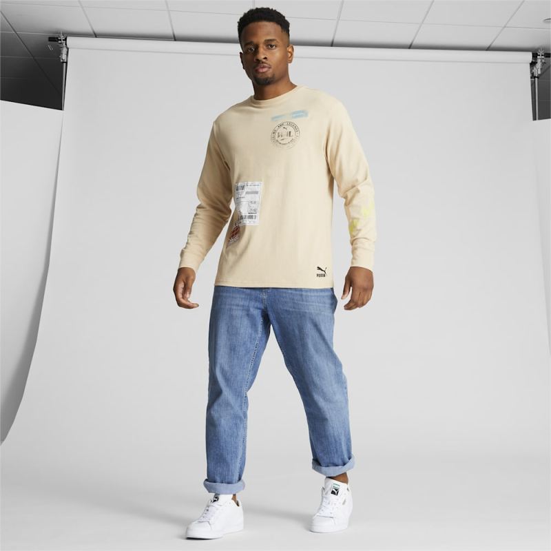 Puma | Men's We Are Legends WRK.WR Long Sleeve Tee - Light Sand