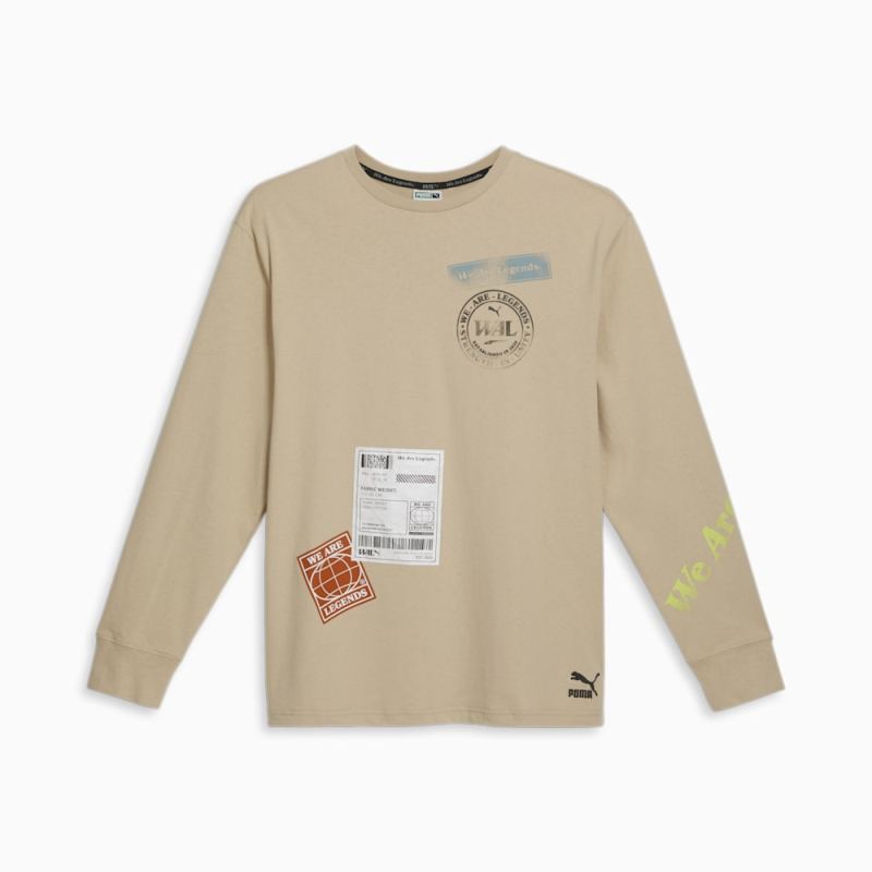 Puma | Men's We Are Legends WRK.WR Long Sleeve Tee - Light Sand