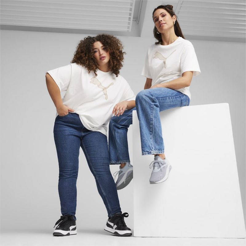 Puma | Women's HER Graphic Tee - White