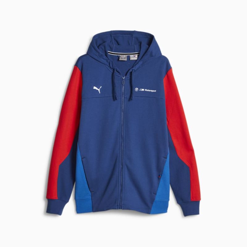 Puma | Men's BMW M Motorsport Hooded Sweat Jacket - Pro Blue-M color