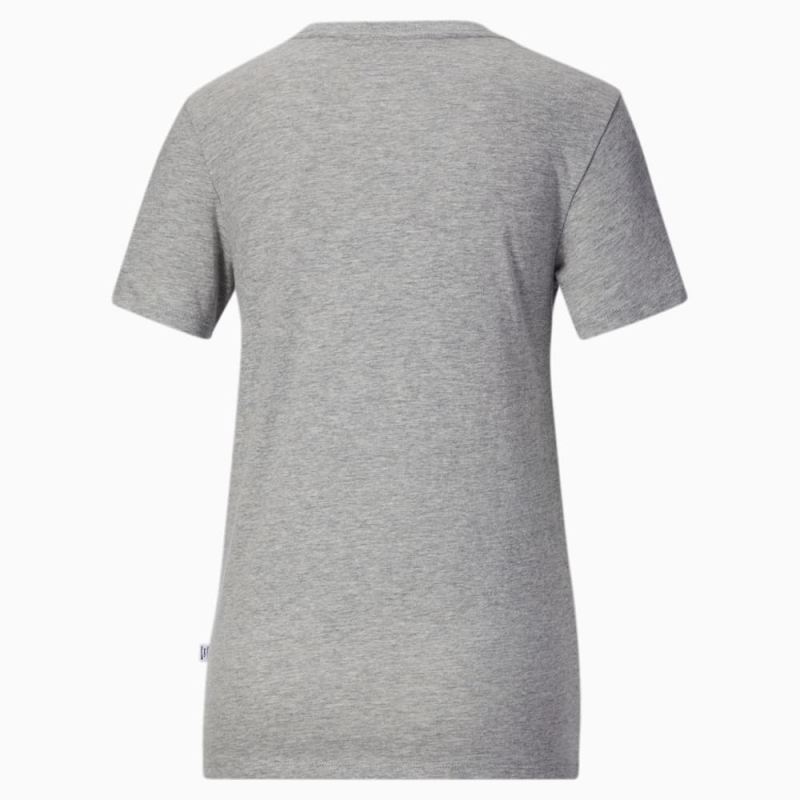 Puma | Women's Vertical Power Tee - Light Gray Heather