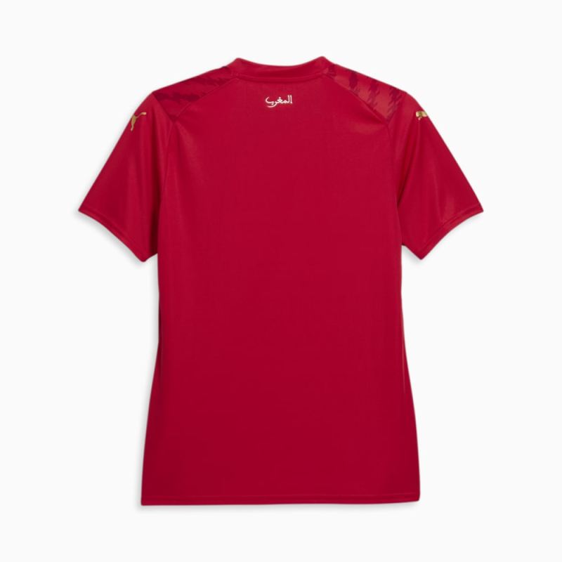 Puma | Women's Morocco 23/24 World Cup Home Jersey - Red-Power Green