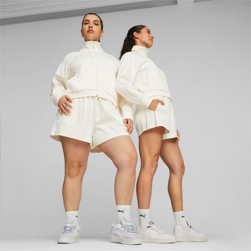 Puma | Women's T7 High Waist Shorts - Warm White - Click Image to Close