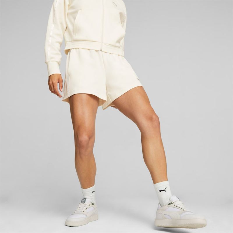 Puma | Women's T7 High Waist Shorts - Warm White