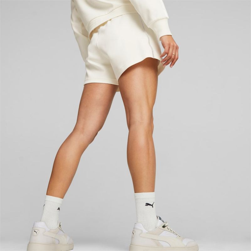 Puma | Women's T7 High Waist Shorts - Warm White