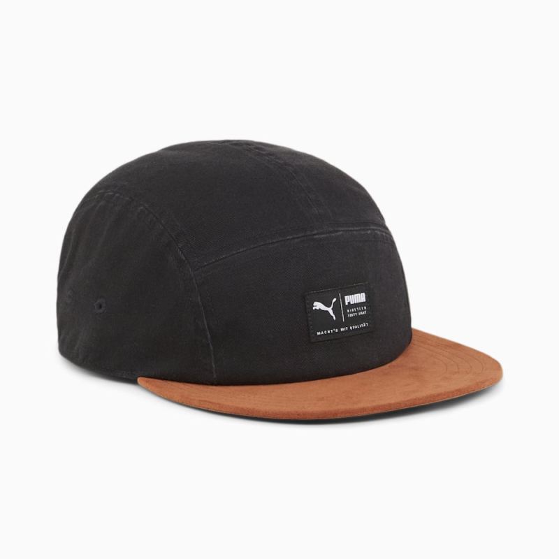 Puma | Women's Skate 5 Panel Cap - Black-Teak