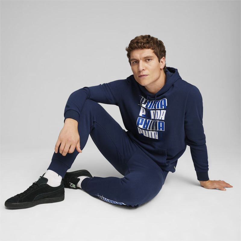 Puma | Men's ESS+ LOGO LAB Hoodie - Club Navy