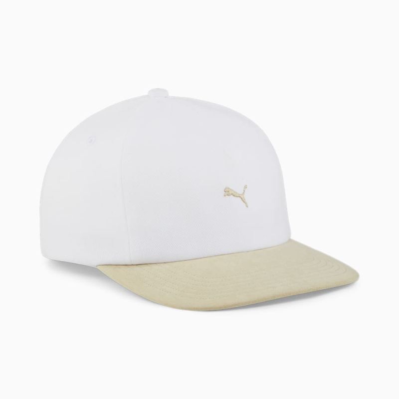 Puma | Men's MMQ Flat Brim Cap - White-Putty - Click Image to Close