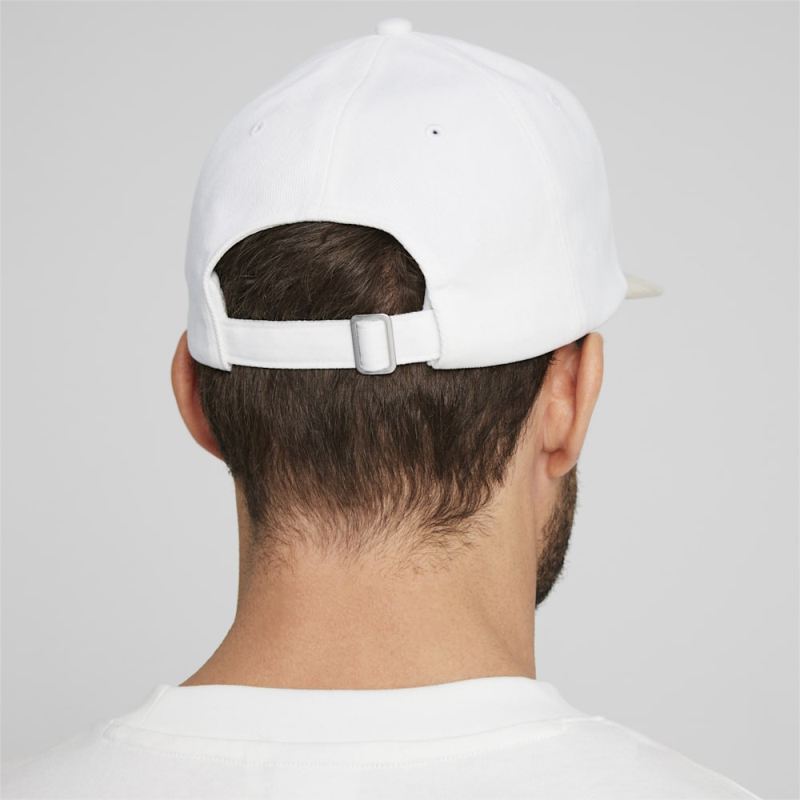 Puma | Men's MMQ Flat Brim Cap - White-Putty