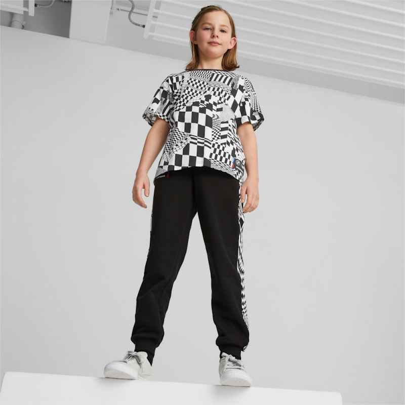 Puma | Boys BMW M Motorsport Big Kids Tee - White-AOP