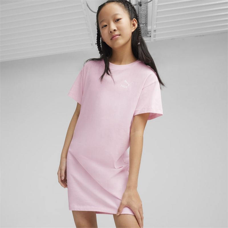 Puma | Girls BETTER CLASSICS Big Kids Girls Tee Dress - Whisp Of Pink